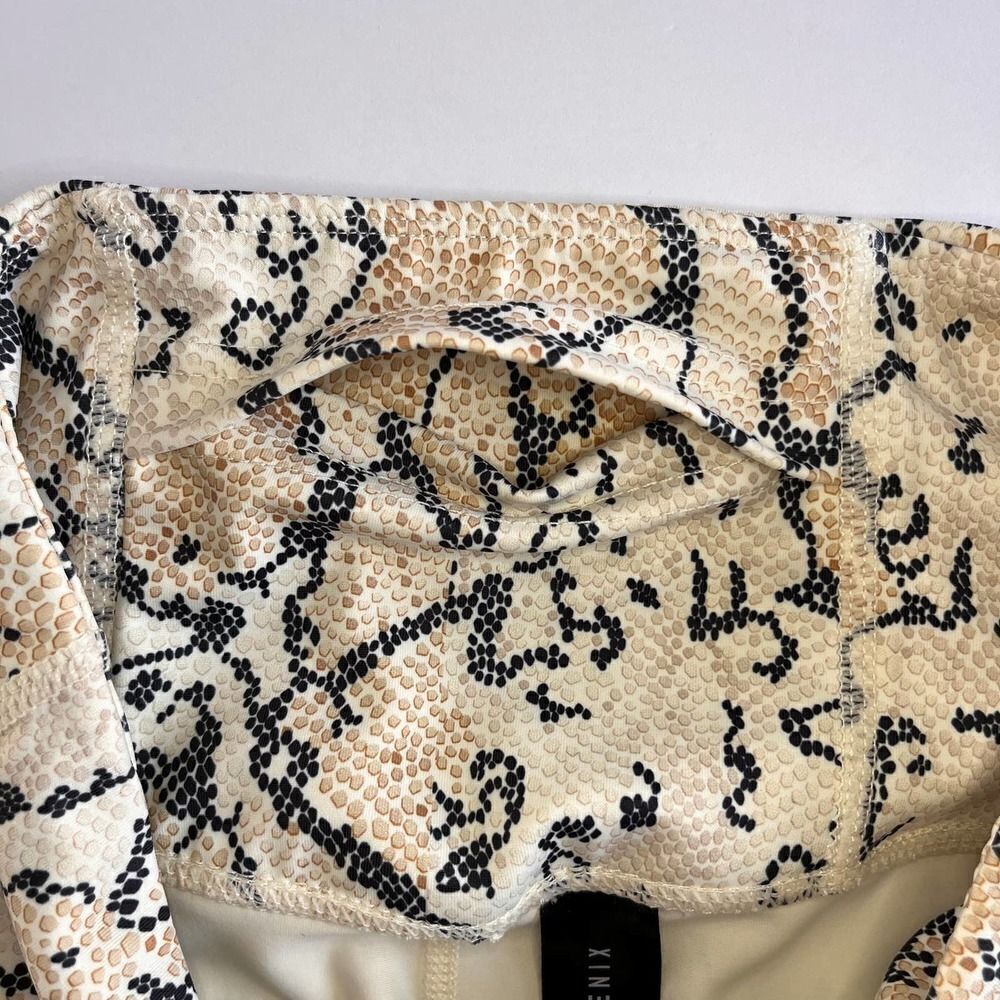 Anthropologie Revolve Allfenix White Python 7/8 L… - image 7